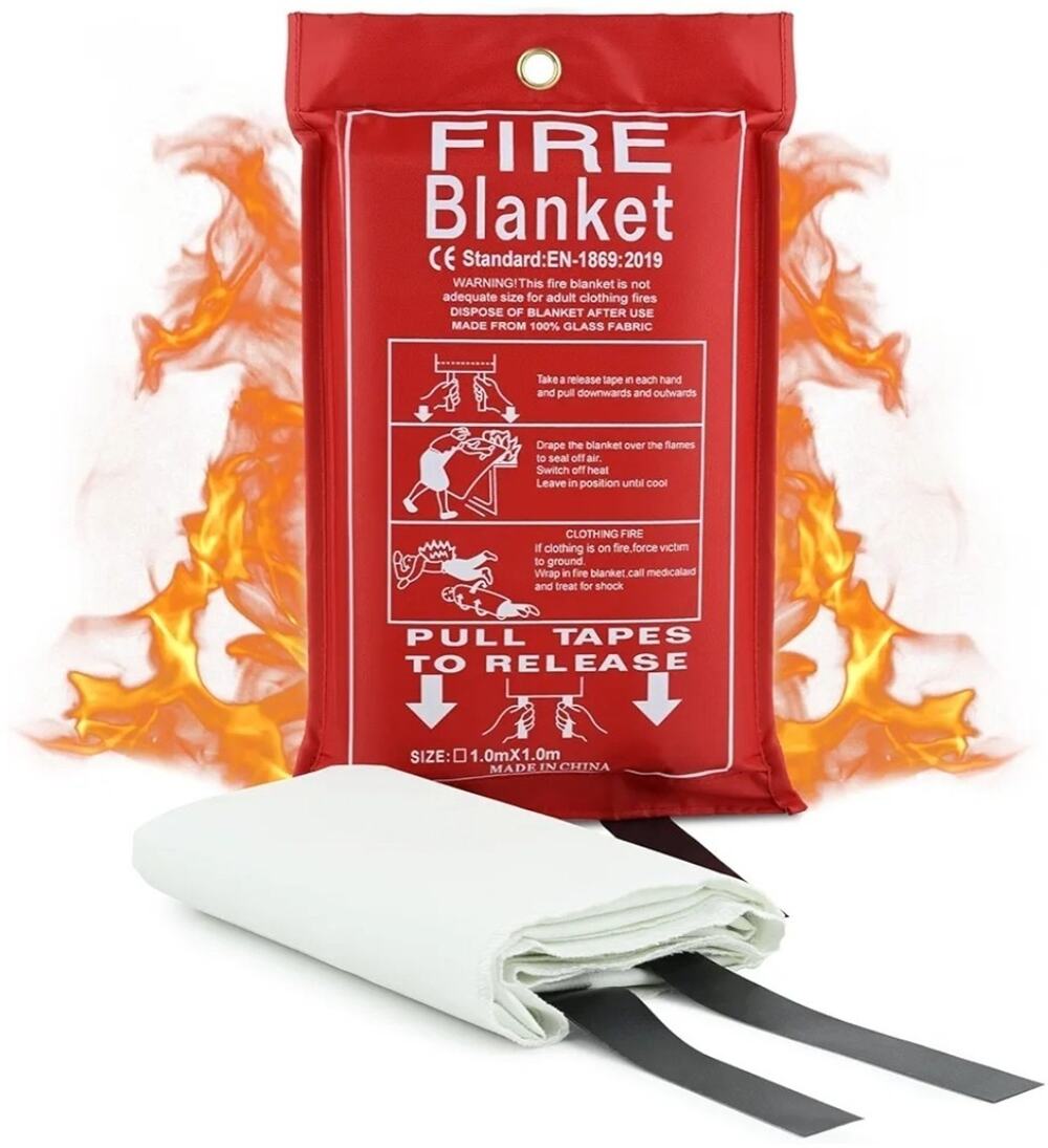 Fire Suppression Blanket For Home Kitchen Office Car Caravan Emergency Safety